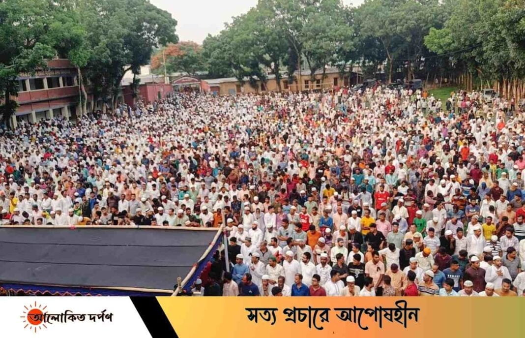 নির্বাচনে বলি সুমনের প্রথম জানাজা অনুষ্ঠিত, হাজারো মানুষের ঢল