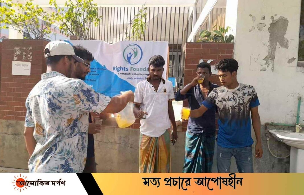 তীব্র দাবদাহে শ্রমিক দিবসে গবির রাইটস ফাউন্ডেশন এর ব্যতিক্রমী উদ্যোগ