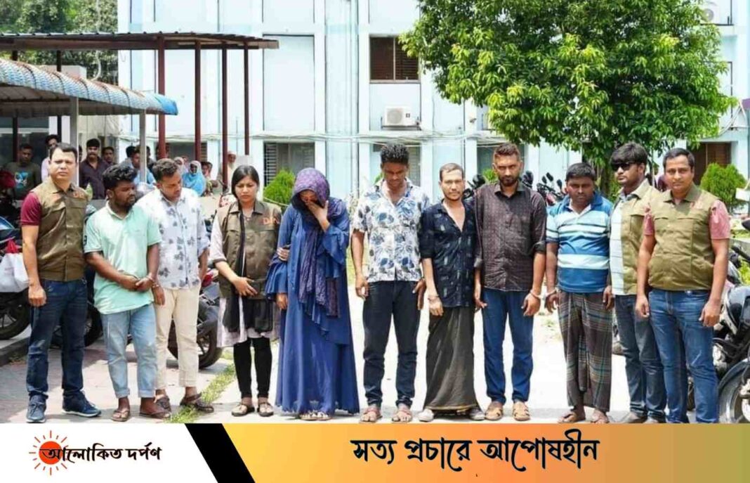ভুয়া ডিবি ও সাংবাদিক পরিচয়ে চাঁদাবাজ চক্রের মূলহোতাসহ ৭জন আটক