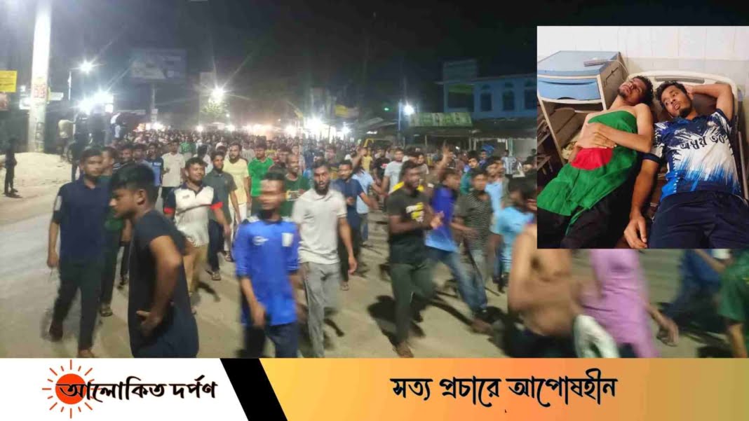 মধ্যরাতে বেরোবি ছাত্রলীগ ও আন্দোলকারীদের মধ্যে উত্তেজনা, আহত ৬ মধ্যরাতে বেরোবি ছাত্রলীগ ও আন্দোলকারীদের মধ্যে উত্তেজনা, আহত ৬