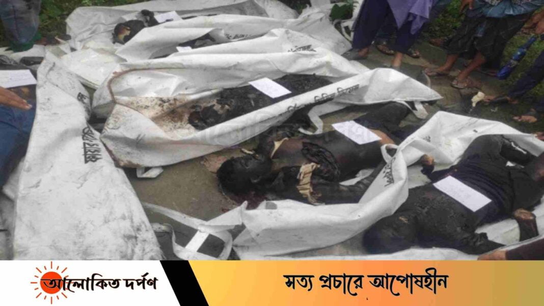 লালমনিরহাটে ৬ জনের দগ্ধ মরদেহ উদ্ধার