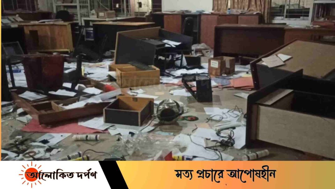 নরসিংদীতে জুটমিলে হামলা-ভাঙচুর-লুটপাট, আহত ৬ নিরাপত্তাকর্মী