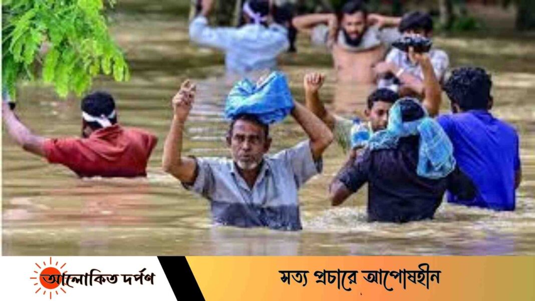 লক্ষ্মীপুরে ধীরগতিতে নামছে বন্যার পানি, বাড়ছে নানা রোগবালাই