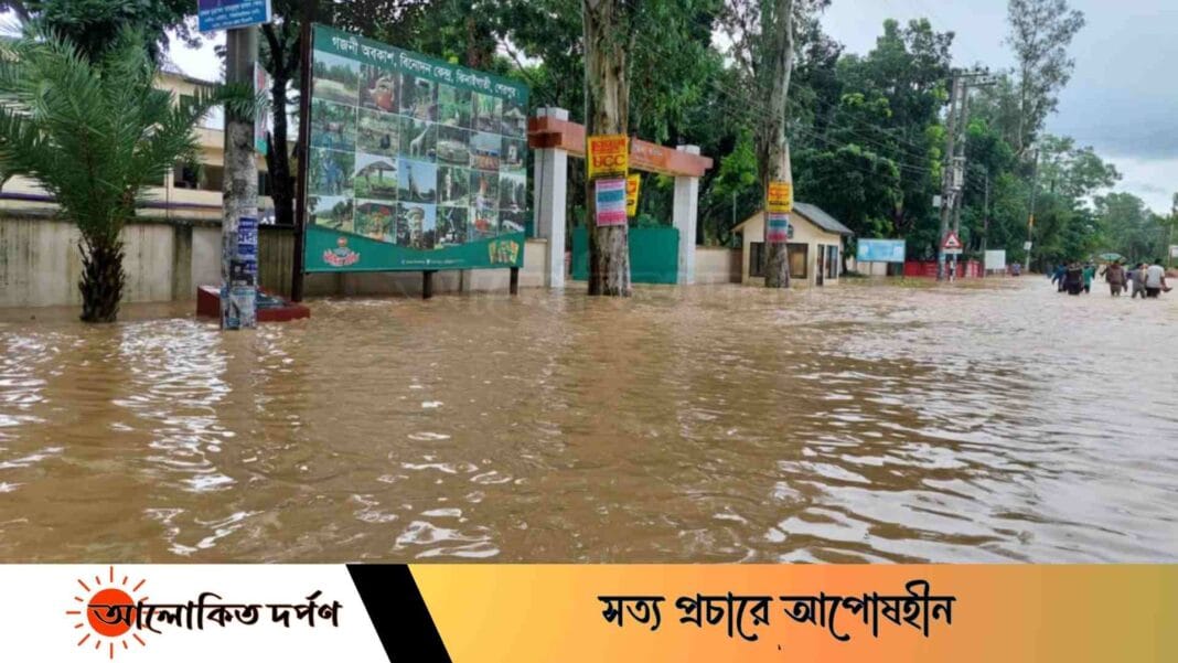 শেরপুরে হতাৎ বন্যা, প্লাবিত দু'শতাধিক গ্রাম