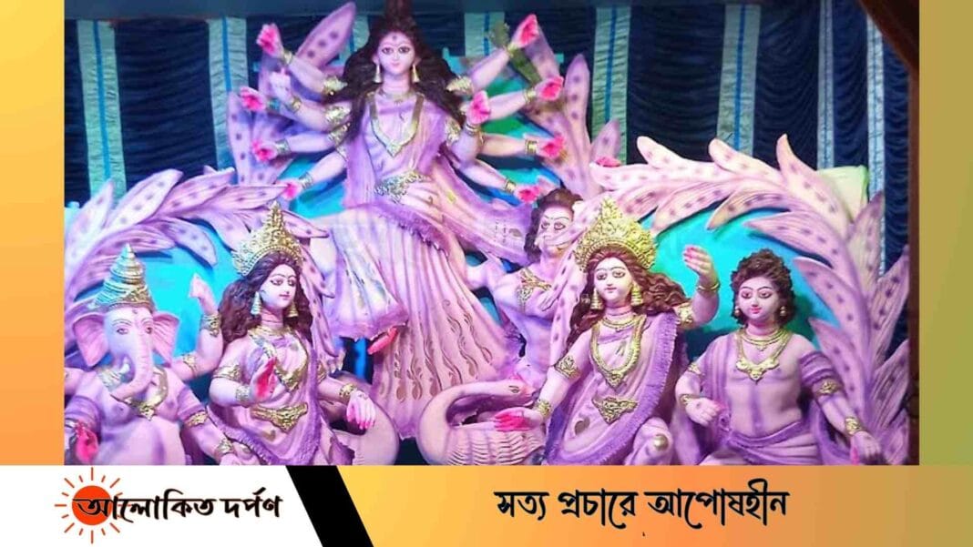 রাজশাহীতে জাঁকজমক ভাবে শারদীয় দুর্গাপূজা শুরু 