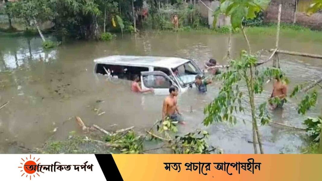 ভোলায় অটোরিকশা-মাইক্রোবাসের মুখোমুখি সংঘর্ষে আহত-৫