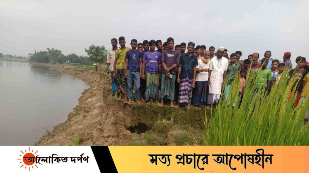 লালমনিরহাটের পাটগ্রামে ধরলা নদী ভাঙ্গনে সর্বহারা কয়েকশ পরিবার