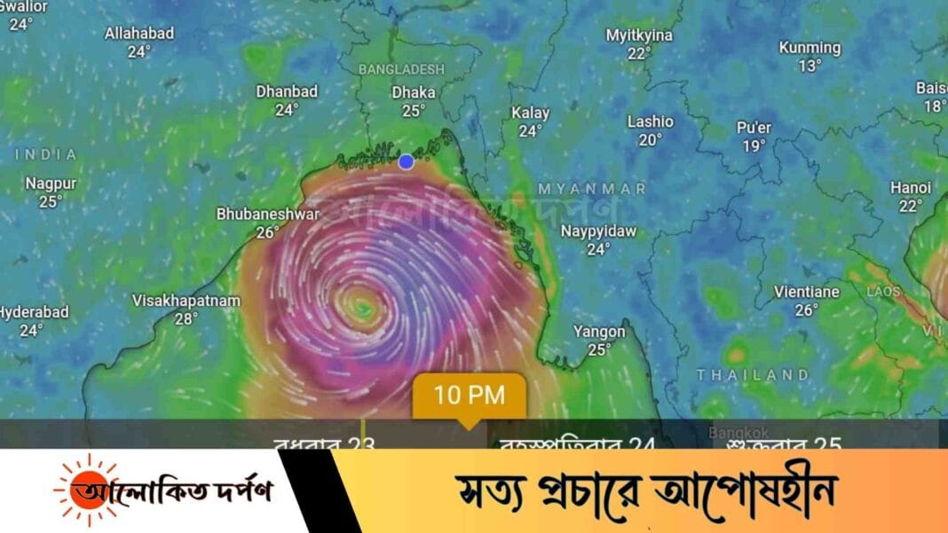 নিম্নচাপ অগ্রসর হচ্ছে বাংলাদেশের দিকে, উত্তাল সমুদ্র