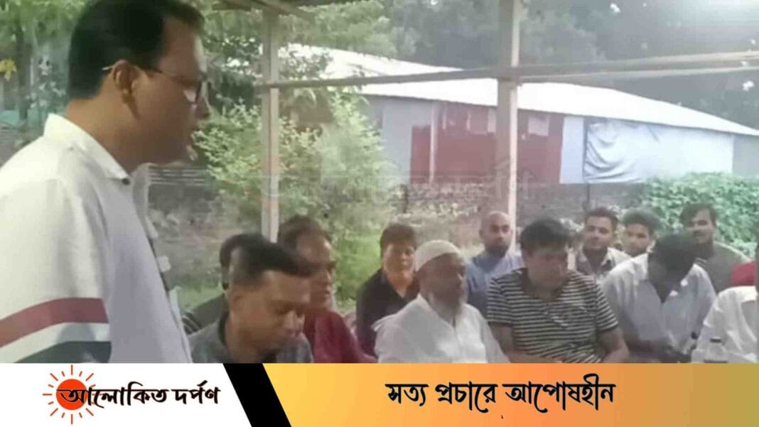 শীলমান্দীর ফুলতলায় পূজা মন্ডপের নিরাপত্তায় ইউনিয়ন বিএনপি
