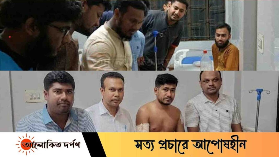 মশিউরকে দেখতে হাসপাতালে ইবি ছাত্রদল ও শিবির