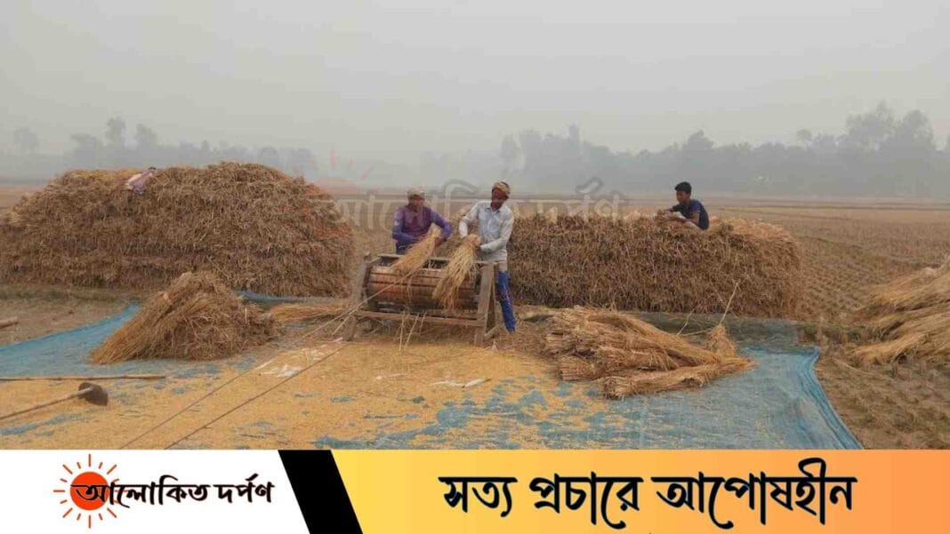 ফুলবাড়ীতে তীব্র কুয়াশা, বিপাকে খেটে খাওয়া মানুষ 