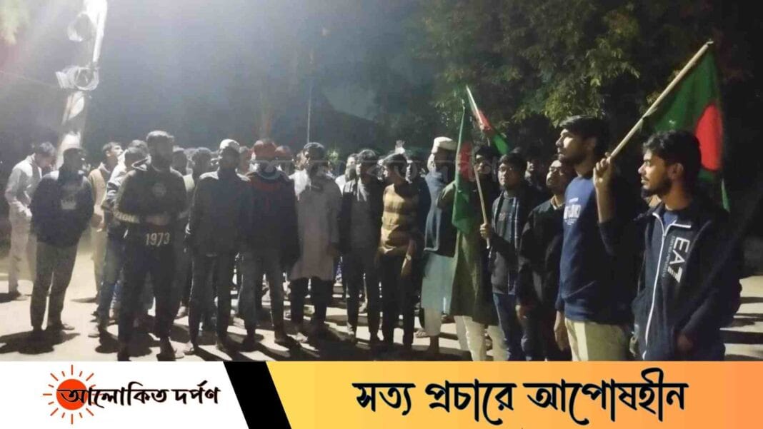 আগরতলাস্থ বাংলাদেশ দূতাবাসে ভাঙচুর: বশেমুরবিপ্রবিতে প্রতিবাদী মিছিল