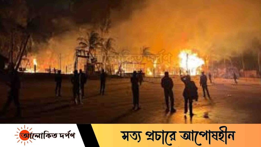 সেন্টমার্টিনে ভয়াবহ অগ্নিকাণ্ড, রিসোর্ট পুড়ে ছাই