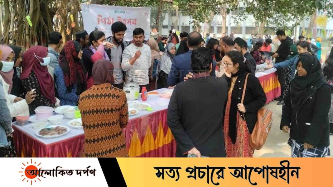 গ্রাম-বাংলার পিঠাপুলির ঐতিহ্য রক্ষায় ইবিতে রক্তিমার পিঠা উৎসব গ্রাম-বাংলার পিঠাপুলির ঐতিহ্য রক্ষায় ইবিতে রক্তিমার পিঠা উৎসব