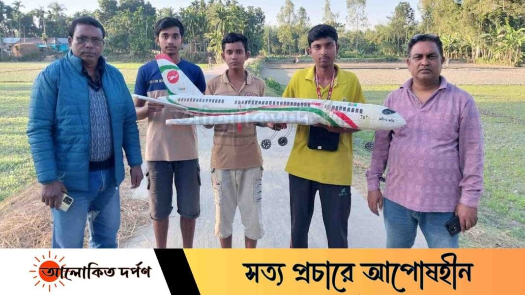 স্কুলছাত্র শামীমের বিমান তৈরির ঘটনায় আলোড়ন, ফুলবাড়ীর গর্ব