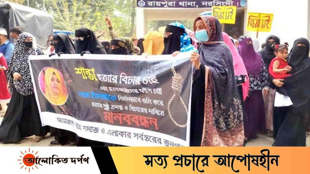 শান্তা হত্যার প্রধান আসামিকে গ্রেপ্তারে ৭২ঘণ্টার সময় নিলেন ওসি