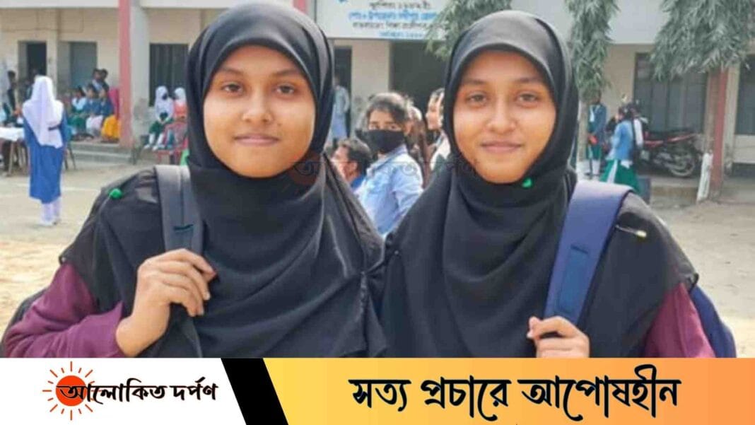 একসঙ্গে জাহাঙ্গীরনগর বিশ্ববিদ্যালয়ে ভর্তি হলেন সখীপুরের যমজ দুই বোন