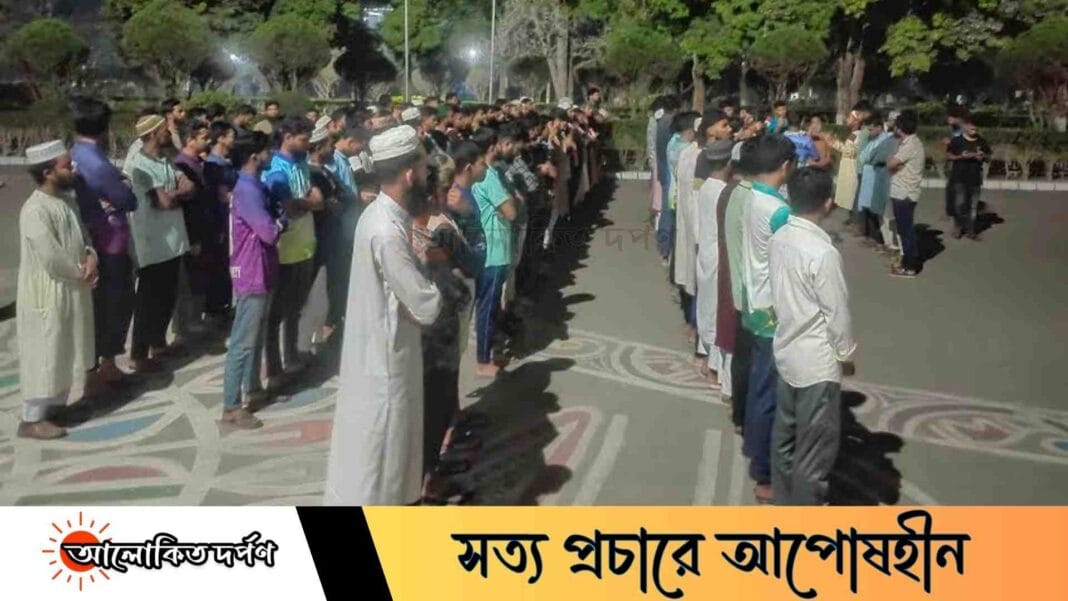 ইবিতে আছিয়ার গায়েবানা জানাজা ও প্রতিবাদ সমাবেশ