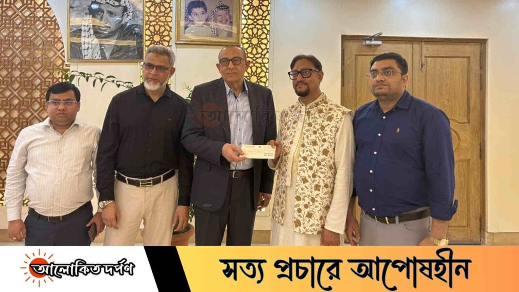 যুদ্ধবিধ্বস্ত প্যালেস্টাইনের পাশে দাঁড়িয়ে মানবতার অনন্য দৃষ্টান্ত স্থাপন করলেন মেয়র ডা. শাহাদাত
