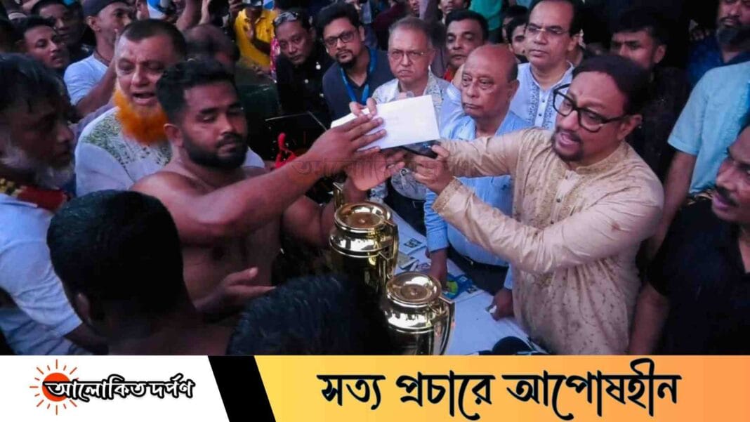 চট্টগ্রামের ঐতিহ্যবাহী জব্বারের বলী খেলায় চ্যাম্পিয়ন কুমিল্লার বাঘা বলী