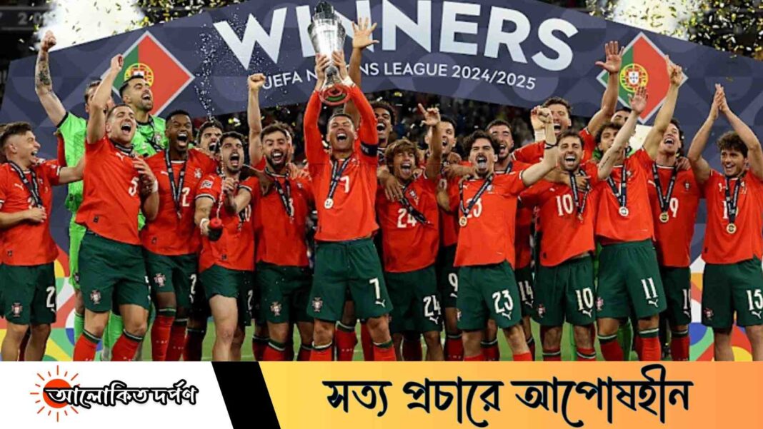 ক্রিশ্চিয়ানো রোনালদোর নেতৃত্বে ন্যাশনস লিগ শিরোপা পর্তুগালের হাতে