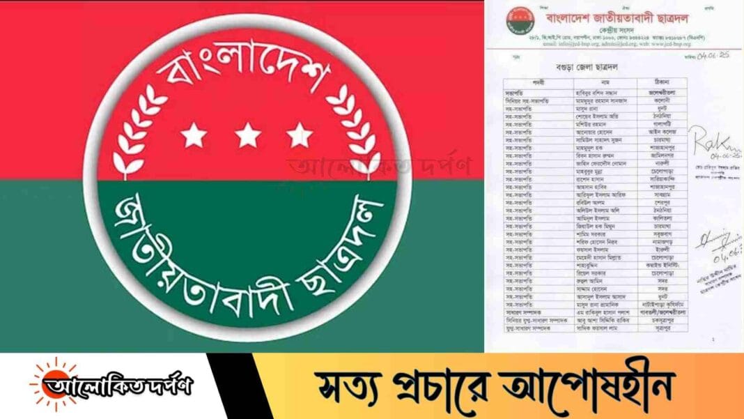 বগুড়া জেলা ছাত্রদলের ৪৫ সদস্যের আংশিক কমিটি ঘোষণা বগুড়া জেলা ছাত্রদলের ৪৫ সদস্যের আংশিক কমিটি ঘোষণা