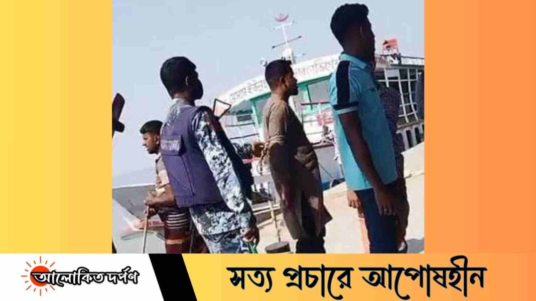 লঞ্চঘাটে চাঁদাবাজির অভিযোগে ছাত্রদল নেতা নয়নসহ তিনজন আটক