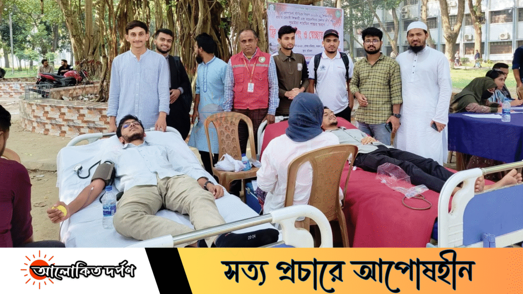 প্রয়াত ইবি শিক্ষার্থী শান্তার স্মরণে স্বেচ্ছায় রক্তদান কর্মসূচি