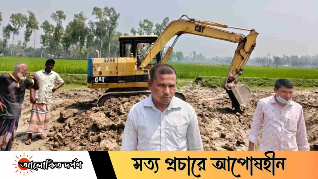 ফুলবাড়ীতে অবৈধভাবে মাটি উত্তোলন, ভ্রাম্যমাণ আদালতে লাখ টাকা জরিমানা