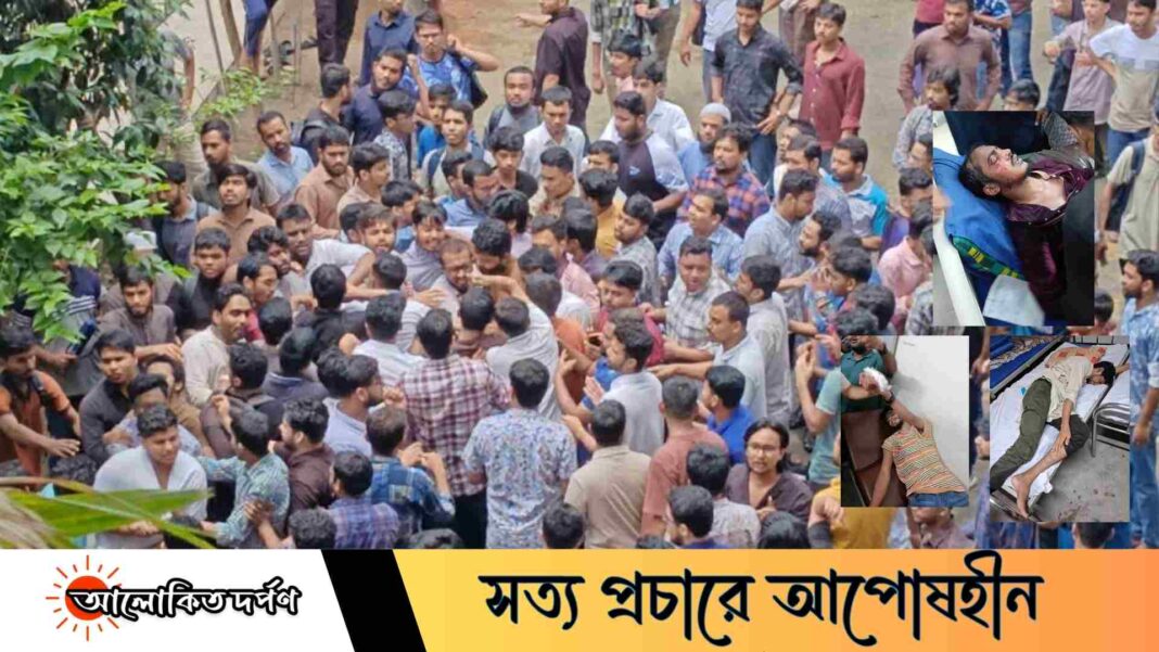 জগন্নাথ বিশ্ববিদ্যালয়ে ছাত্রদল ও জকসু-ছাত্রশক্তির সংঘর্ষে আহত অন্তত ৫০